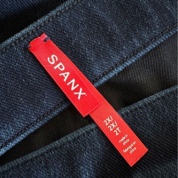 SPANX Jean‑ish Jean-ish Ankle Leggings in Twilight Rinse Size 2X Petite - Picture 13 of 14